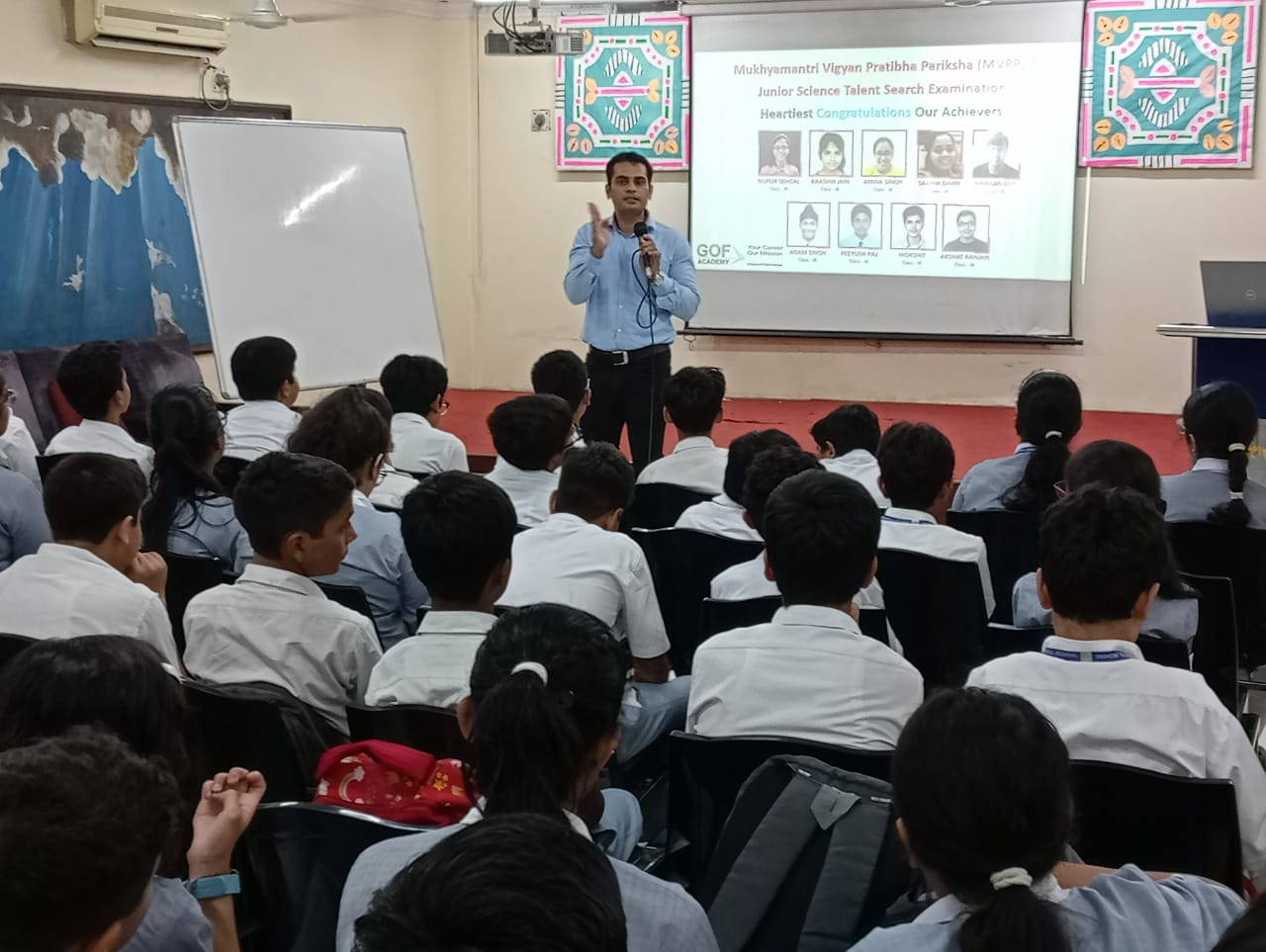 Introductory session of the upcoming Mental Aptitude classes for the students of Bal Bharti Rohini